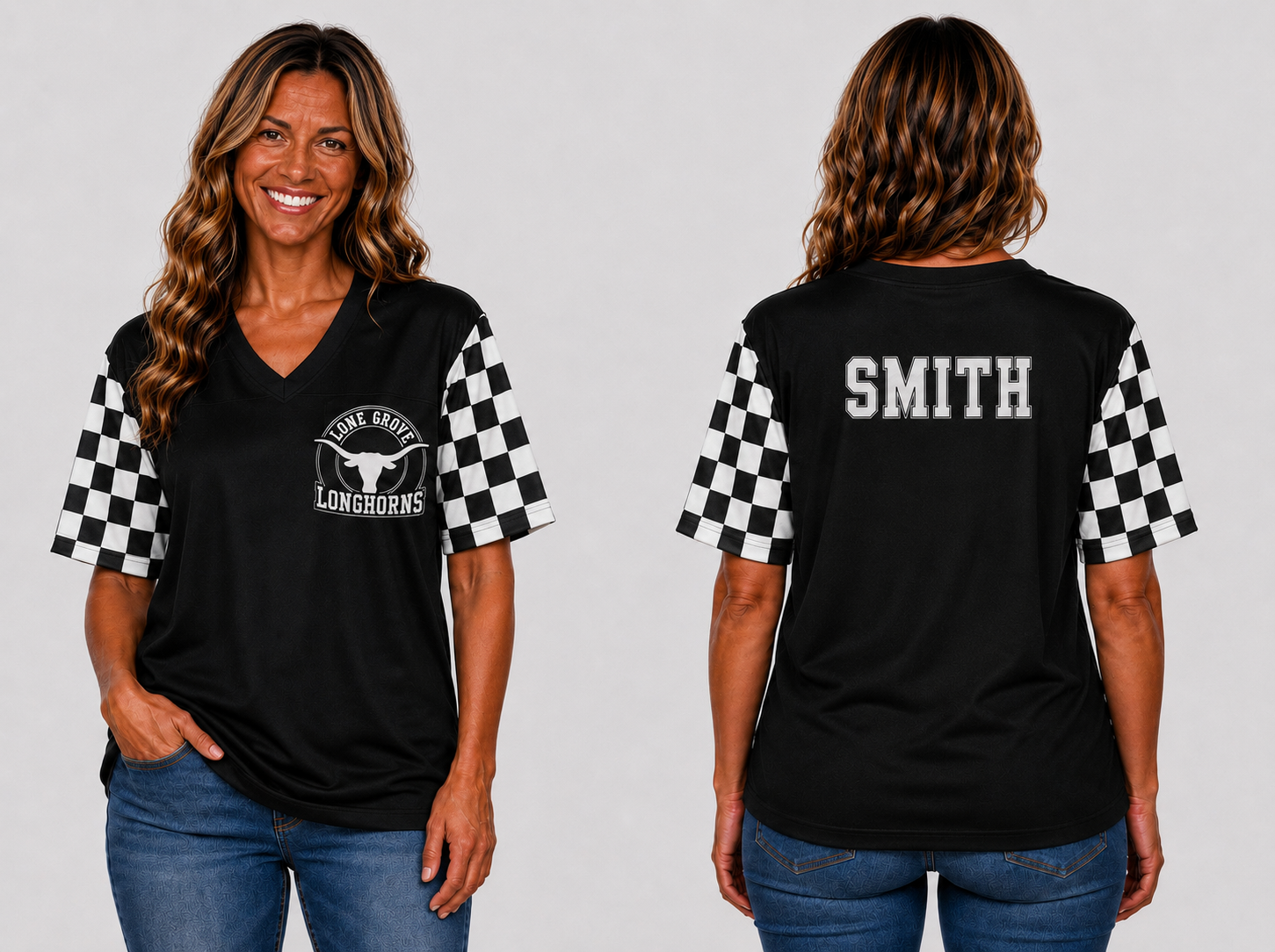Checkered Sleeve Spirit Jersey