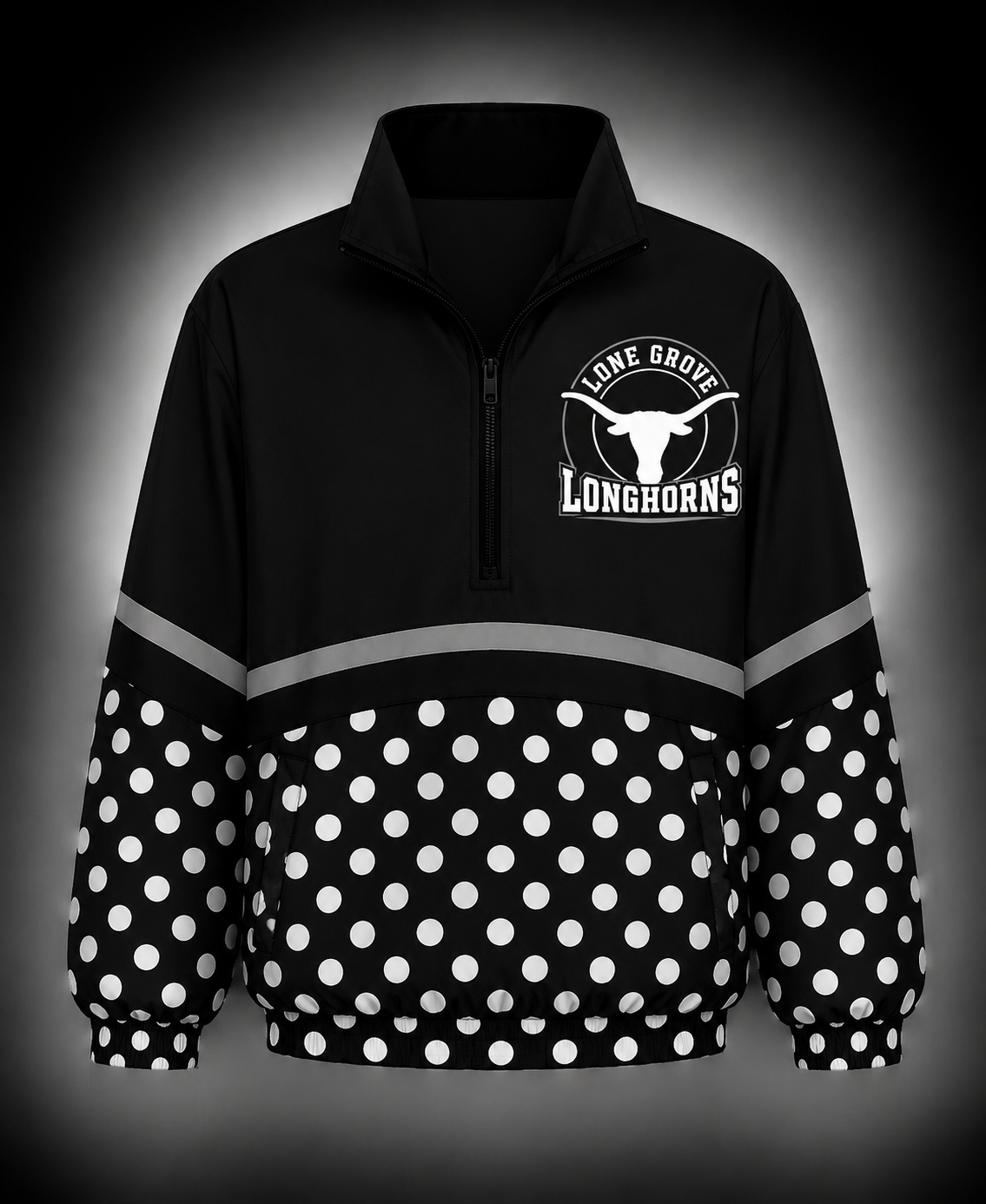 Lone Grove Polka Dot Scuba Pullover