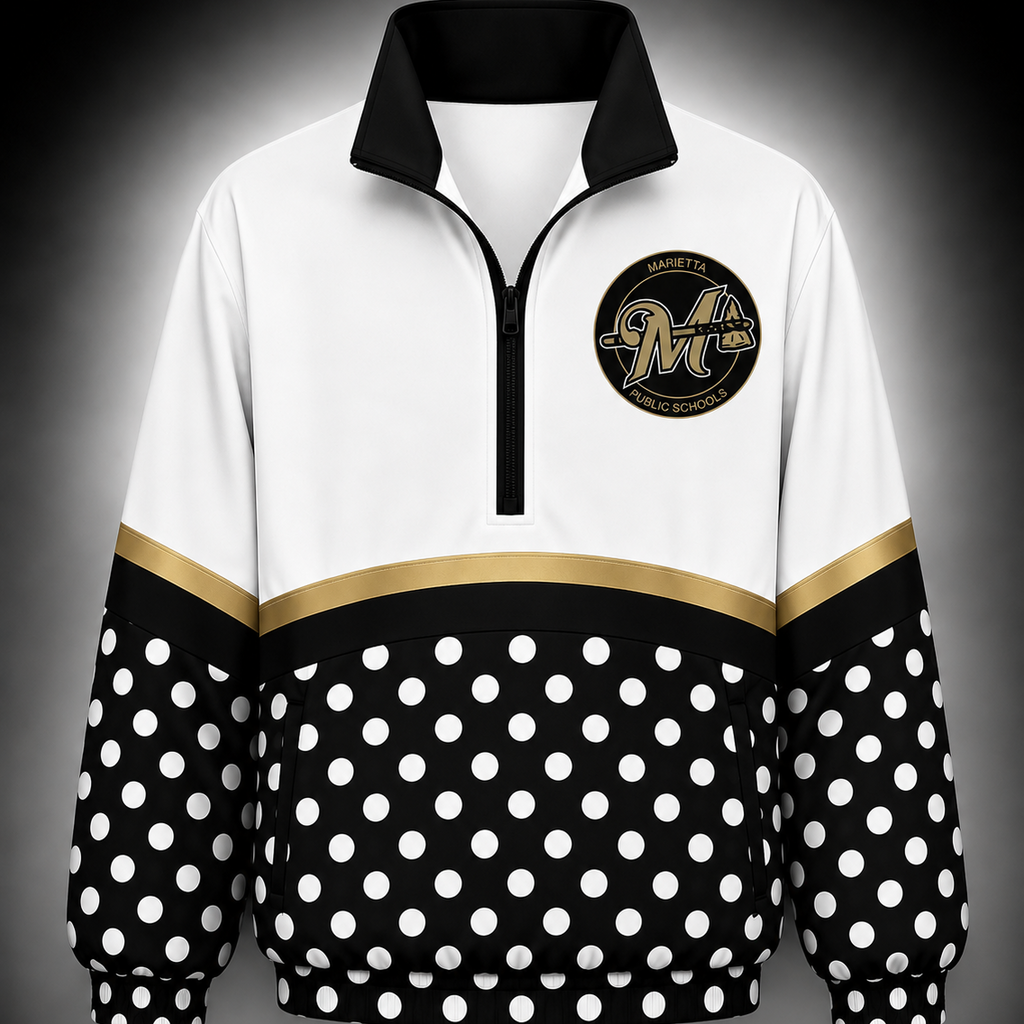 Marietta Polka Dot Scuba Pullover