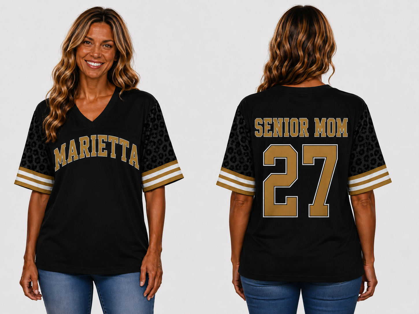 Black Cheetah Sleeve Spirit Jersey