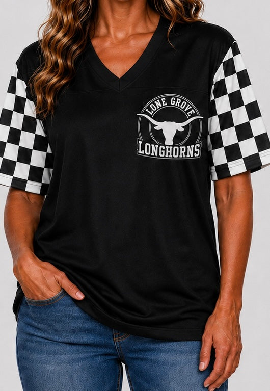 Black with Stripes Spirit Jersey