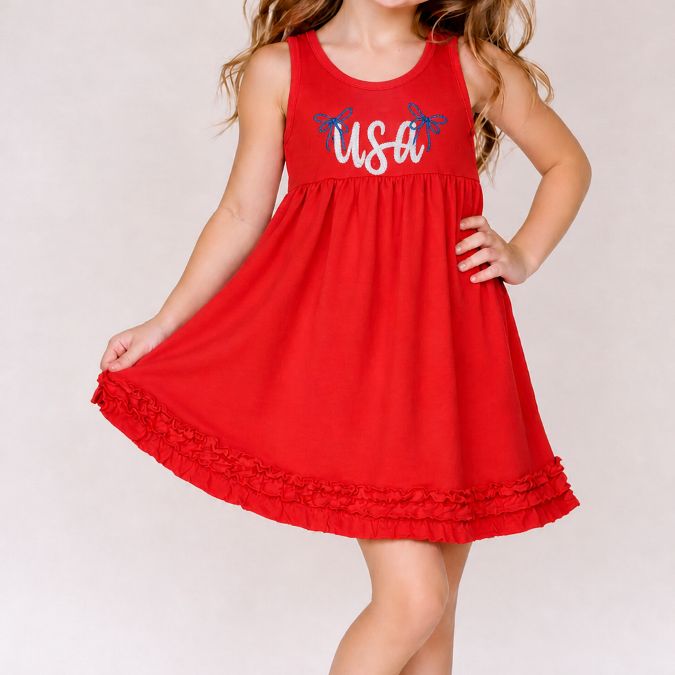 Girls Empire Waist Dress
